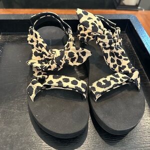 Loeffler Randall Sandals - Leopard Print - Size 9 1/2